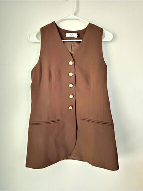 Homebody Brown Vest Size Small Like New Fall